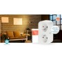 Prise intelligente SmartLife | Wi-Fi | IP21 | Wattmètre | 3680 W | France / Type E (CEE 7/6) | 0 - 55 °C | Android™ / IOS | Blanc | 1 pièces