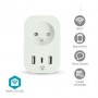 Prise intelligente SmartLife | Wi-Fi | IP21 | Wattmètre | 3680 W | France / Type E (CEE 7/6) / 1x USB-C™ / 2x USB | 0 - 55 °C | Android™ / IOS | Blanc | 1 pièces