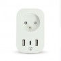 Prise intelligente SmartLife | Wi-Fi | IP21 | Wattmètre | 3680 W | France / Type E (CEE 7/6) / 1x USB-C™ / 2x USB | 0 - 55 °C | Android™ / IOS | Blanc | 1 pièces