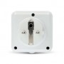 Prise intelligente SmartLife | Wi-Fi | IP44 | Wattmètre | 3680 W | France / Type E (CEE 7/6) | -25 - 55 °C | Android™ / IOS | Blanc / Gris | 1 pièces