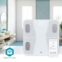 Pèse-Personne Intelligent SmartLife | Bluetooth® | BMI / BMR / Eau / Graisse / Muscles / Os / Poids | 12 | Charge max.: 180 kg | Android™ / IOS | ABS / Verre | Blanc