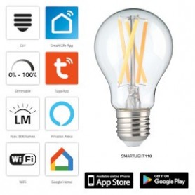 SMARTLIGHT110 Lampe LED à filament intelligente avec Wi-Fi