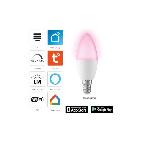 SMARTLIGHT30 Lampe couleur LED intelligente avec Wi-Fi