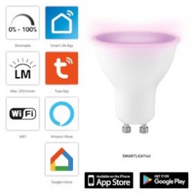 SMARTLIGHT40 Lampe couleur LED intelligente avec Wi-Fi