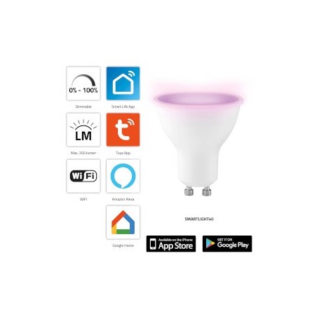 SMARTLIGHT40 Lampe couleur LED intelligente avec Wi-Fi