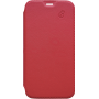 Etui folio Beetle Case en cuir rouge et arrière transparent pour iPhone 6/6S/7/8