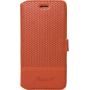 Etui folio Façonnable orange micro perforé pour iPhone 6/6S