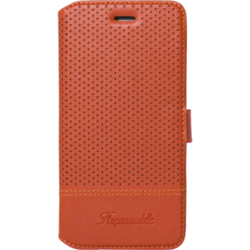 Etui folio Façonnable orange micro perforé pour iPhone 6/6S