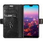 Etui folio Copenhagen 2 Dbramante1928 en cuir noir pour Huawei P20 Pro