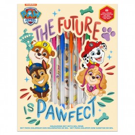 Paw Patrol notebook + gel pens set