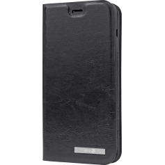 Etui folio noir avec coque magnétique pour Doro 8040
