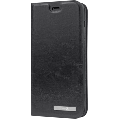 Etui folio noir avec coque magnétique pour Doro 8035