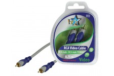 CABLE RCA MALE - RCA MALE 75 OHMS SILVER HQ - 0.7m