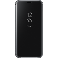 Etui à rabat Clear View Cover Samsung EF-ZG960CB noir pour Galaxy S9 G960