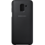 Etui à rabat Samsung EF-WJ600CB noir pour Galaxy J6 J600 2018