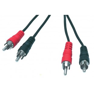 CABLE 2 RCA MALES - 2 RCA MALES - 5m