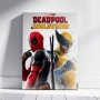 Marvel Wolverine &38 Deadpool wooden frame