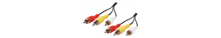 3 X RCA AUDIO/VIDEO STANDARD