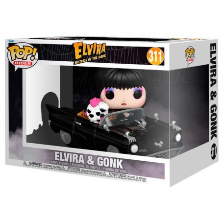 POP figure Rides Deluxe Elvira Mistress of the Dark Elvira &38 Gonk