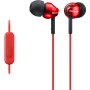 Kit piéton intra-auriculaire Sony MDR-EX110AP rouge
