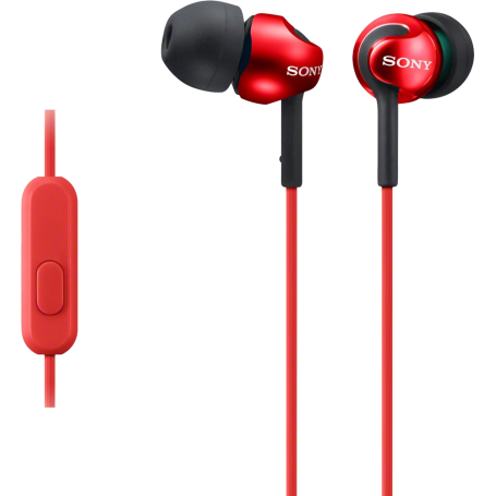 Kit piéton intra-auriculaire Sony MDR-EX110AP rouge
