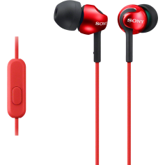 Kit piéton intra-auriculaire Sony MDR-EX110AP rouge