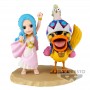 One Piece world collectable Log Series Nefeltari Vivi &38 Karoo figure 7cm
