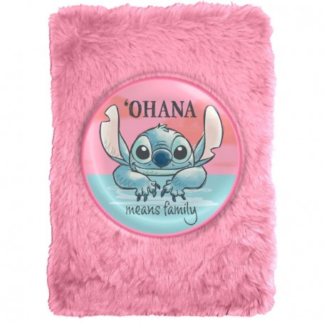 Disney Stitch plush notebook