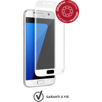 Protège-écran en verre trempé Force Glass contour blanc pour Samsung Galaxy S7