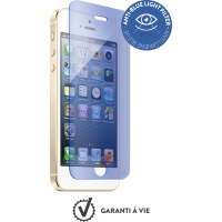 Protège-écran verre trempé Force Glass anti-bleu pour iPhone 5/5S/SE/5C