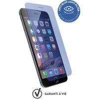 Protège-écran verre trempé Force Glass anti-bleu pour iPhone 7/8 et kit de pose