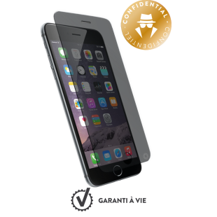 Protège-écran en verre trempé Force Glass fumé pour iPhone 7 Plus/8 Plus