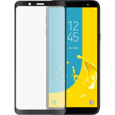 Protège-écran en verre trempé 2.5D contour noir pour Samsung Galaxy J6+ 2018