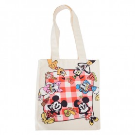 Loungefly Disney Mickey &38 Friends Picnic Blanket tote bag