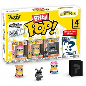 Blister 4 figures Bitty POP Minions Series 4