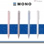 TOMBOW Stylo bille rtractable \"MONO graph Lite\", bleu