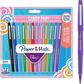 Paper:Mate Stylo feutre Flair \"Candy Pop\", tui de 12