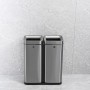 helit Poubelle de tri slectif \"the twin bin\", 2 x 30 litres