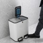 helit Poubelle de tri slectif \"the classy\", 2 x 12 litres
