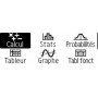 CASIO Calculatrice graphique GraphLight, cran 8 lignes