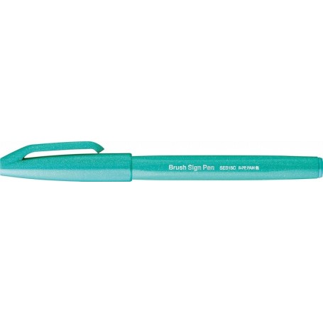 PentelArts Stylo feutre Brush Sign Pen SES15, vert meraude