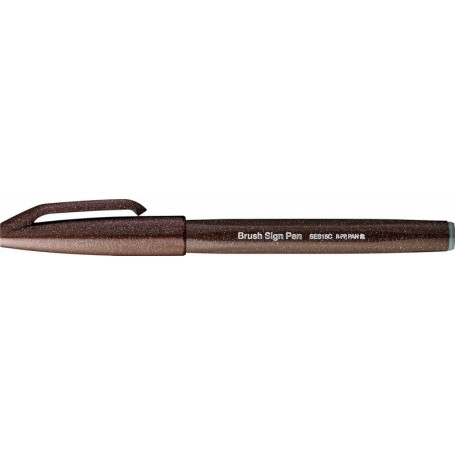 PentelArts Stylo feutre Brush Sign Pen SES15, marron fonc