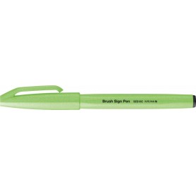 PentelArts Stylo feutre Brush Sign Pen SES15, vert fluo