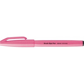 PentelArts Stylo feutre Brush Sign Pen SES15, rose fluo