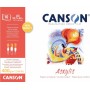 CANSON Bloc papier dessin \"Acrylic\", 297 x 420 mm, 400 g/m2