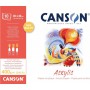CANSON Bloc papier dessin \"Acrylic\", 300 x 400 mm, 400 g/m2