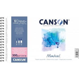 CANSON Album papier dessin \"Montval\", 135 x 210 mm, 300 g/m2