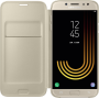 Etui à rabat Samsung EF-WJ730CF doré pour Galaxy J7 J730 2017