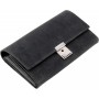 Alassio Portefeuille de serveur, en cuir velours, gris