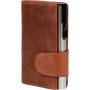 CLICKSAFE Porte-monnaie avec porte-cartes, buffle, marron